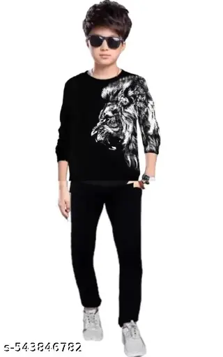 Kids Boys & Girls Clothing Set, Top & Bottom Set, T-shirt and Lower Set, Printed Clothing Set (8 to 9 year boy)